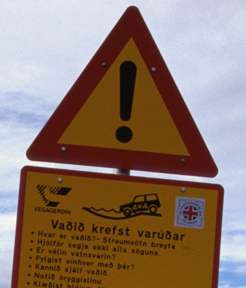 Vorsicht Furt Vorsicht Furt